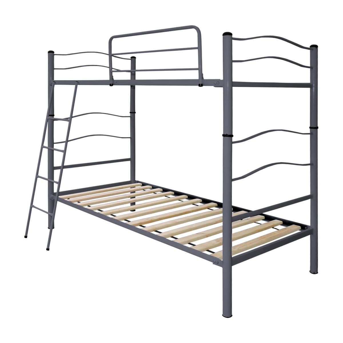 CAMAROTE FUTONES Y MUEBLES NEW DESMONTABLE 1 PLAZA ACERO GRAFITO - 1