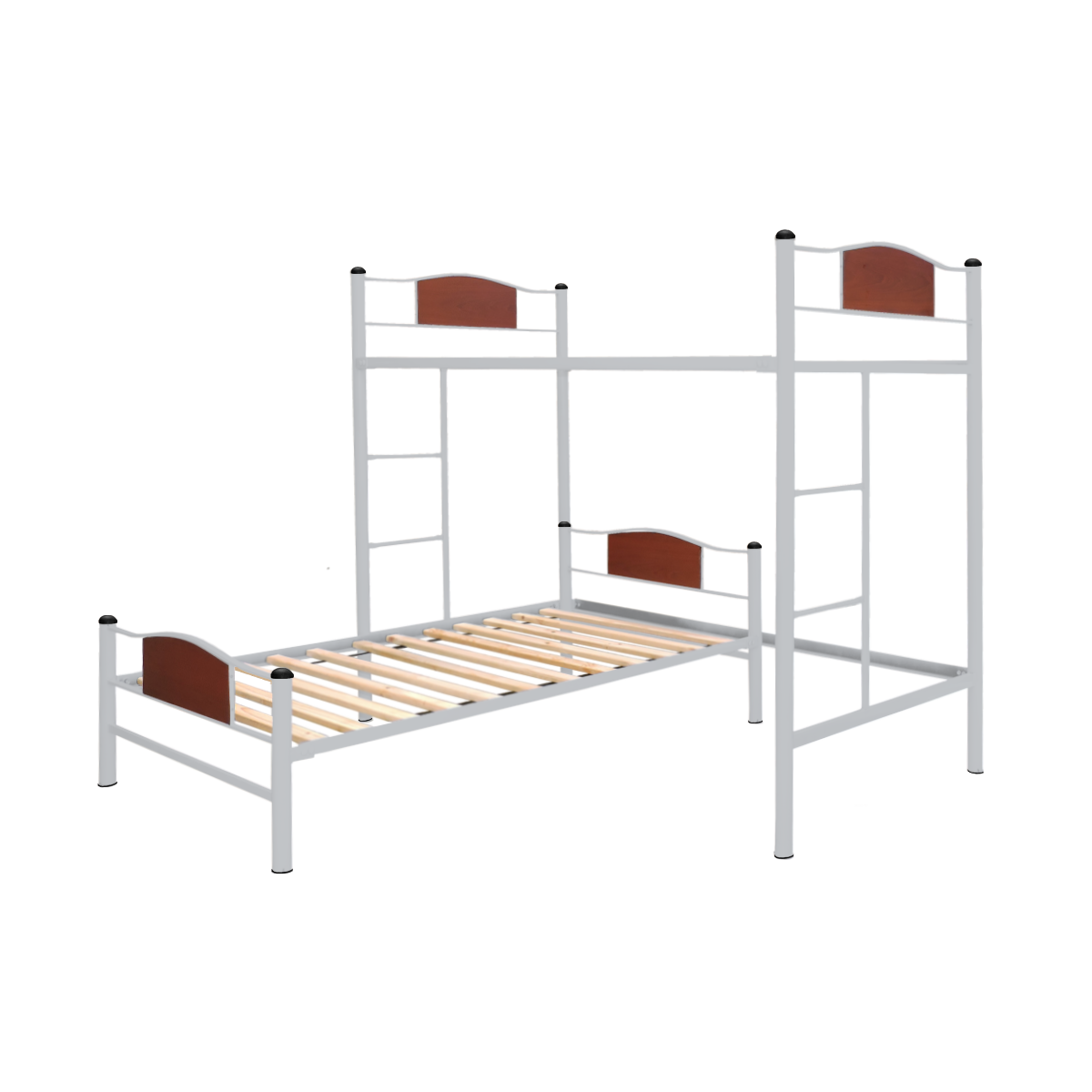 CAMA FUTONES Y MUEBLES ALTA ACERO PLATA + BAJA CHILD 1.5 PLAZA - 2