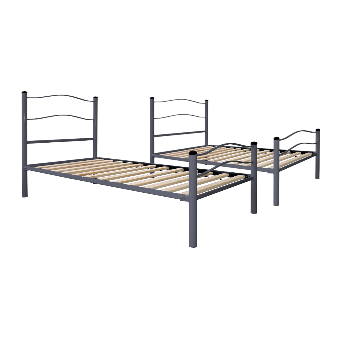CAMAROTE FUTONES Y MUEBLES NEW DESMONTABLE 1.5 PLAZAS ACERO GRAFITO - 2