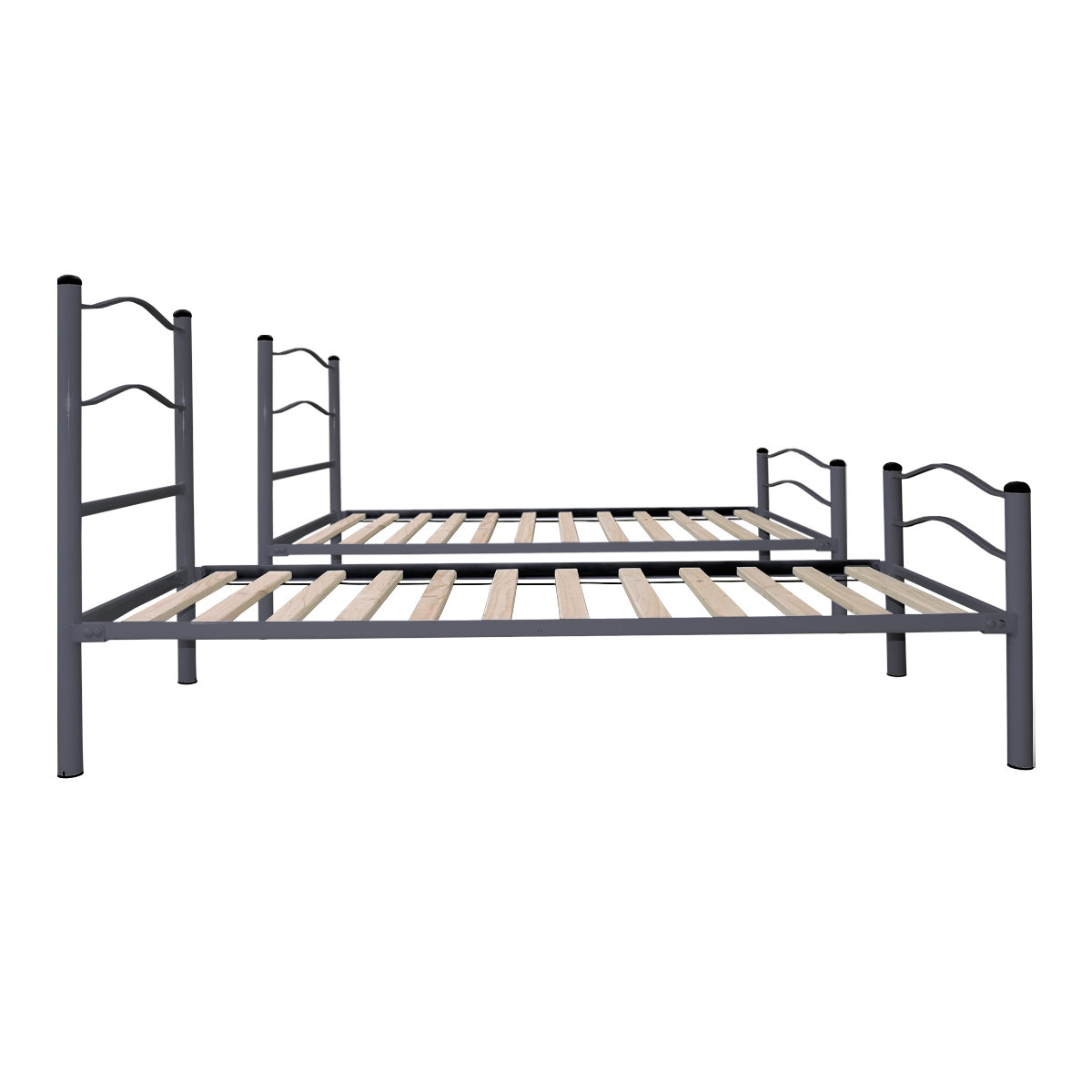 CAMAROTE FUTONES Y MUEBLES NEW DESMONTABLE 1.5 PLAZAS ACERO GRAFITO - 4