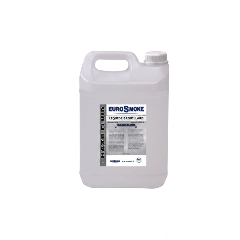 LIQUIDO PARA MAQUINA HAZER EUROSMOKE HAZER STANDAR H2O 5L AMBIENTE SUAVE - 1