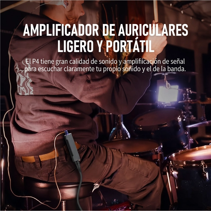 AMPLIFICADOR DE MONITOREO IN-EAR XVIVE P4 PROFESIONAL CON ENTRADA XLR/TRS - 4