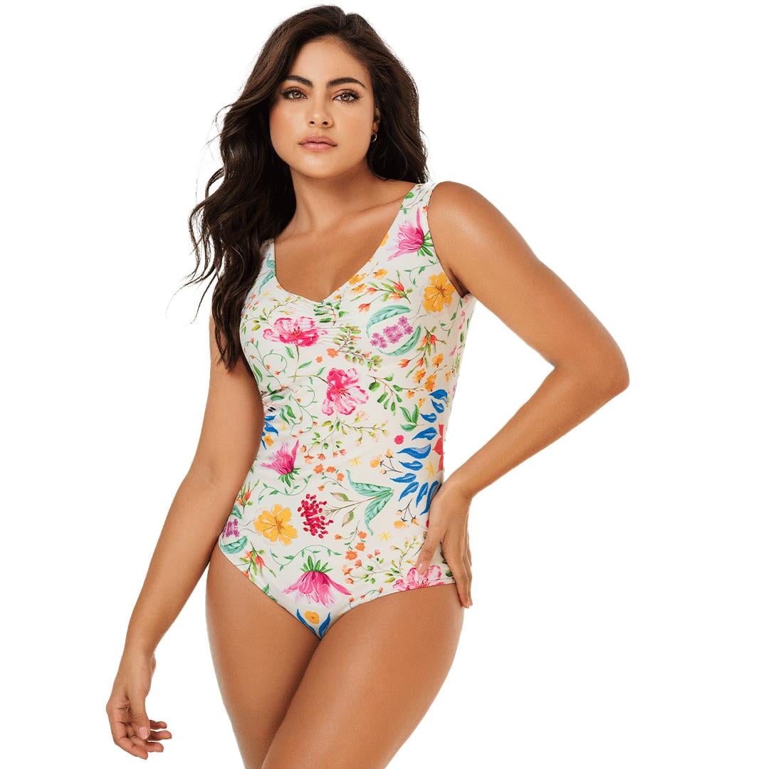 TRAJE BAÑO MUJER CAROL REDUCTOR ULTRA CONTROL ABDOMEN ZIRCON - 1