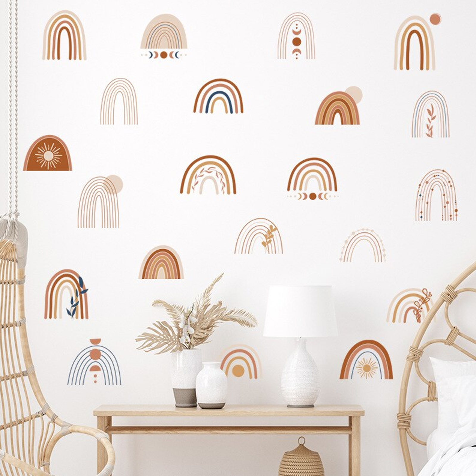 Tierro Sticker ARCOÍRIS TONOS TIERRA, VINILO STICKERS DECO MURO DORMITORIO INFANTIL
