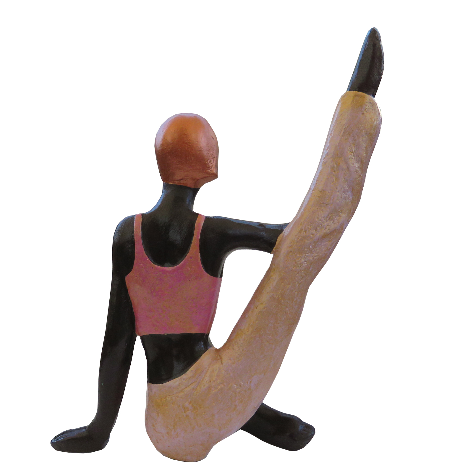 MUJER YOGA DE CERÁMICA LILA - 2