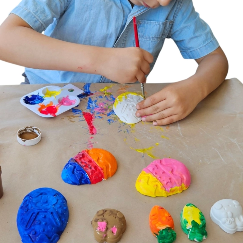 KIT CREATIVO DE YESO, HUEVOS DE PASCUA