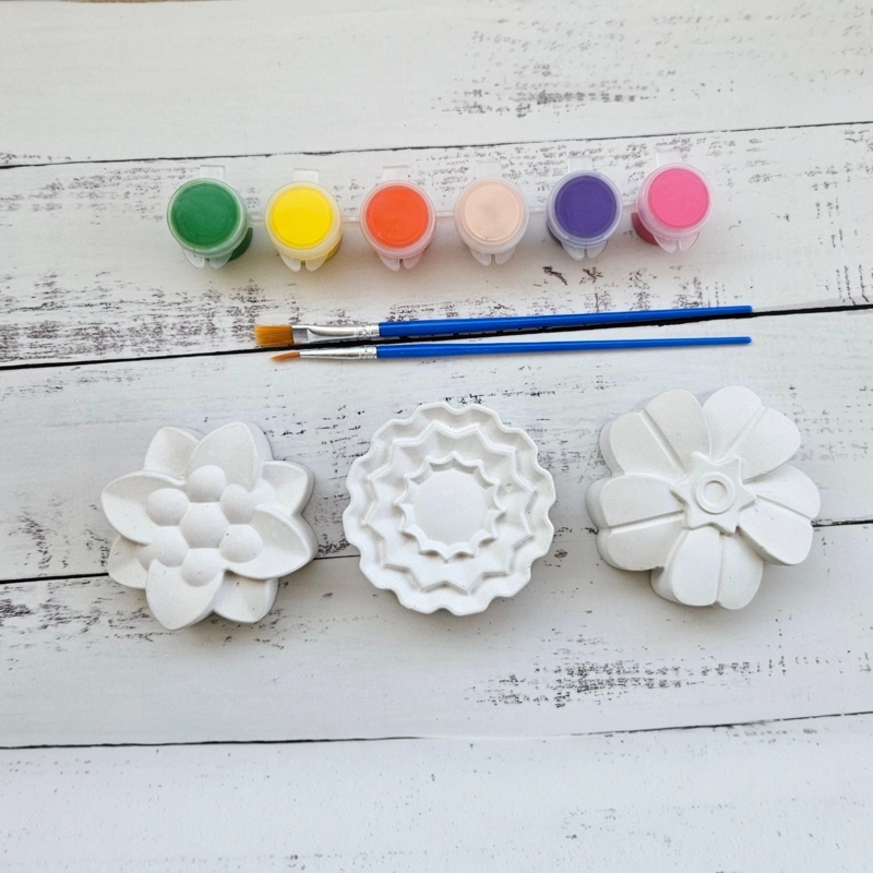 FLORES, KIT CREATIVO DE YESO +IMAN - 1