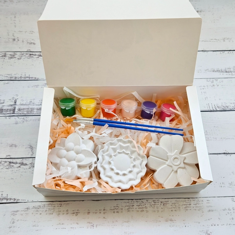 FLORES, KIT CREATIVO DE YESO +IMAN - 3