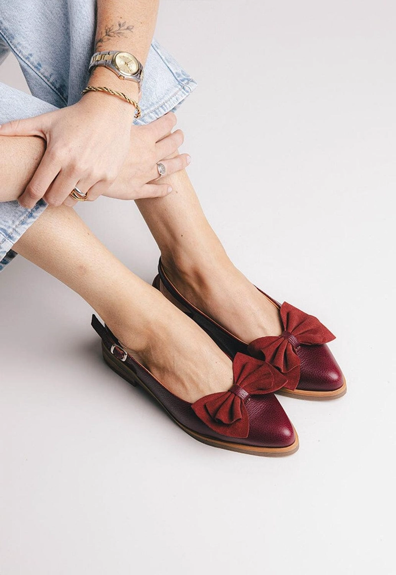 ZAPATO CUERO MUJER  QUILA BURDEO - 2