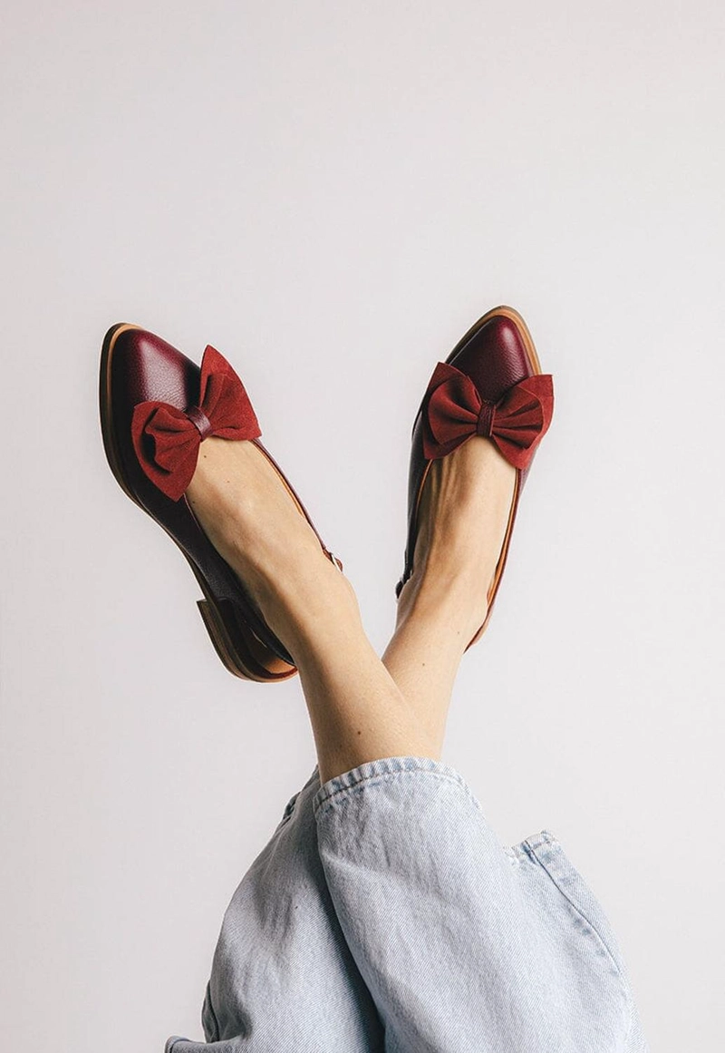 ZAPATO CUERO MUJER  QUILA BURDEO - 6