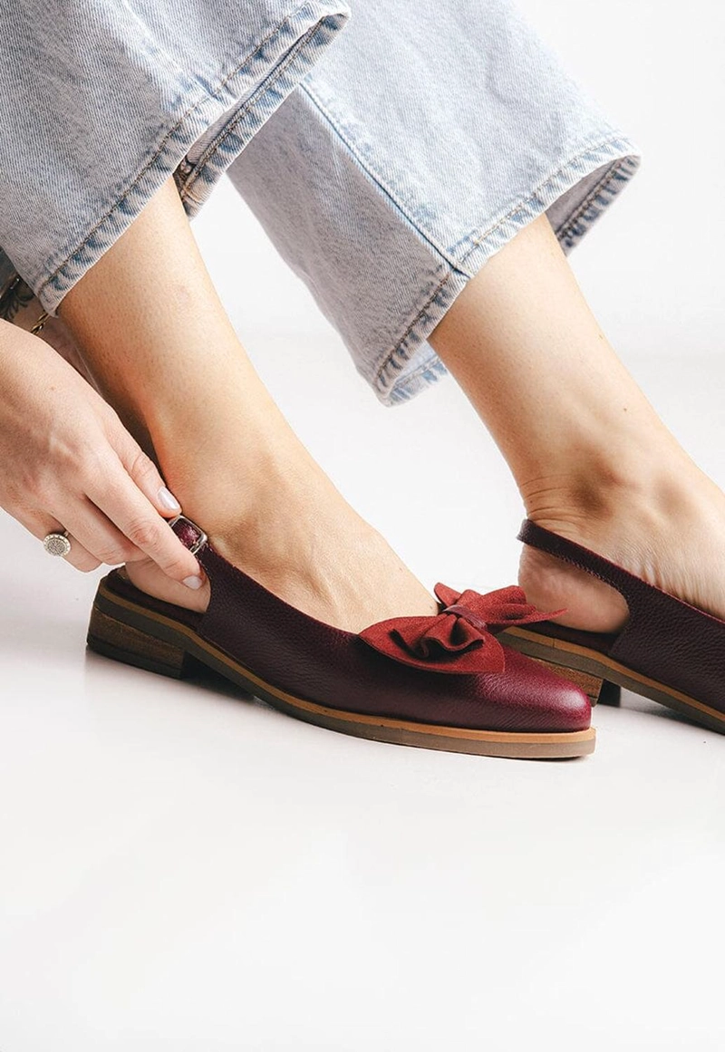 ZAPATO CUERO MUJER  QUILA BURDEO - 7