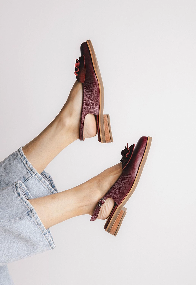 ZAPATO CUERO MUJER  QUILA BURDEO - 8