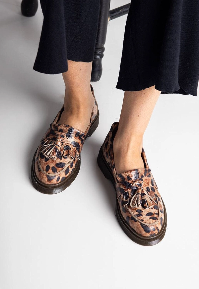 MOCASIN CUERO MUJER  MATILDE PRINT - 2