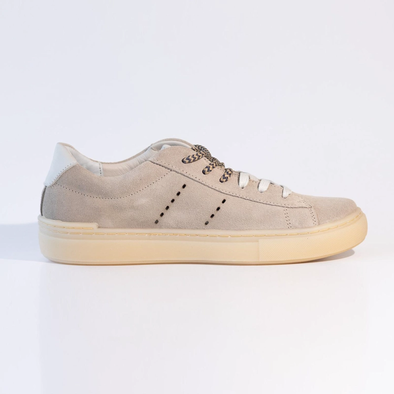 ZAPATILLA CUERO MUJER  AMAPOLA BEIGE - 1