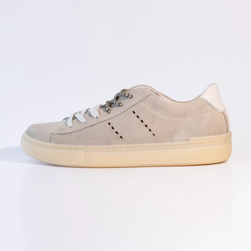 ZAPATILLA CUERO MUJER  AMAPOLA BEIGE - 3