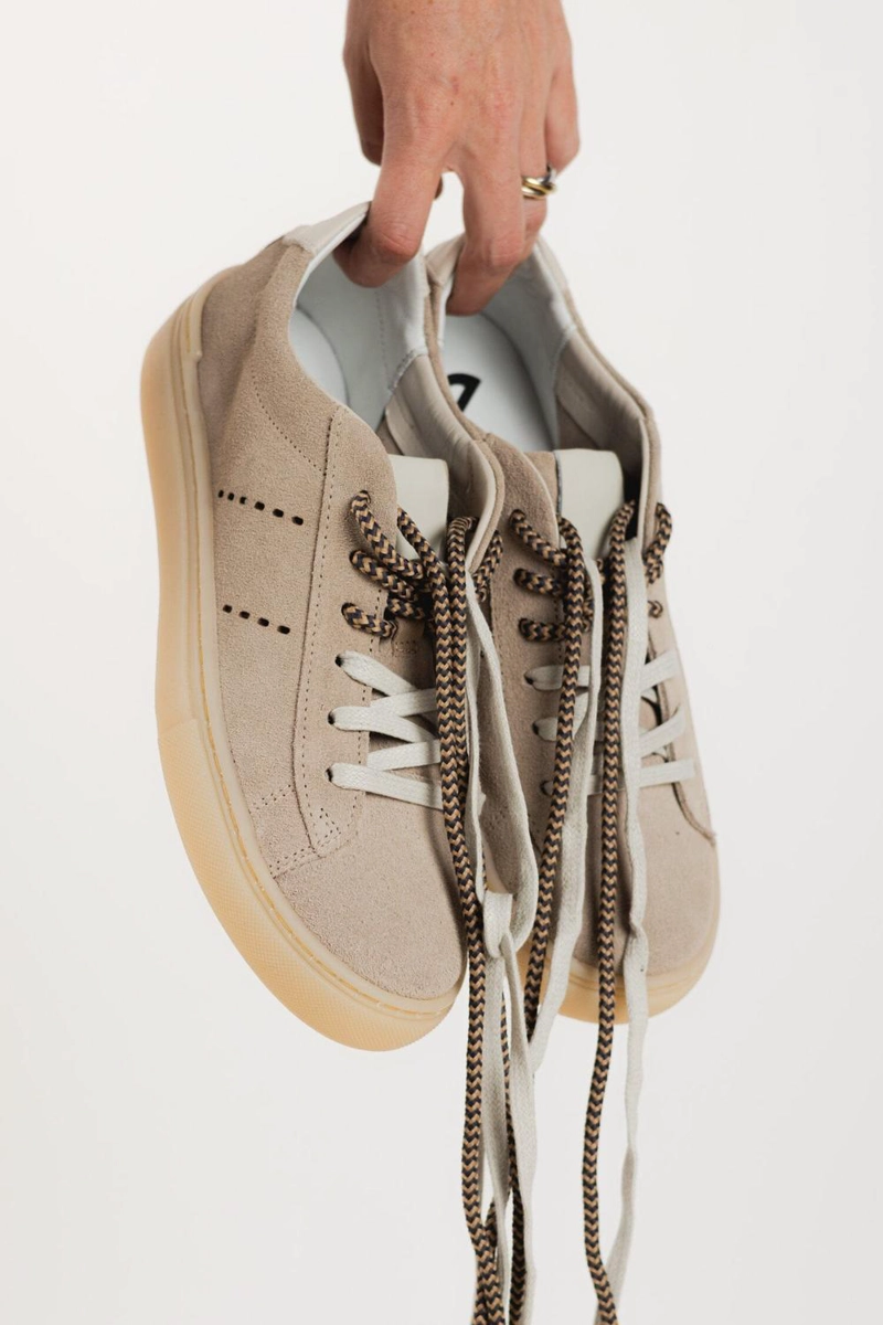 ZAPATILLA CUERO MUJER  AMAPOLA BEIGE - 6