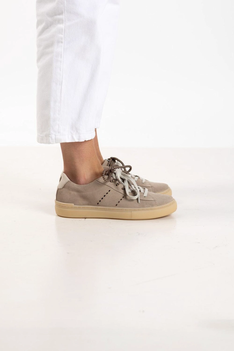 ZAPATILLA CUERO MUJER  AMAPOLA BEIGE - 9