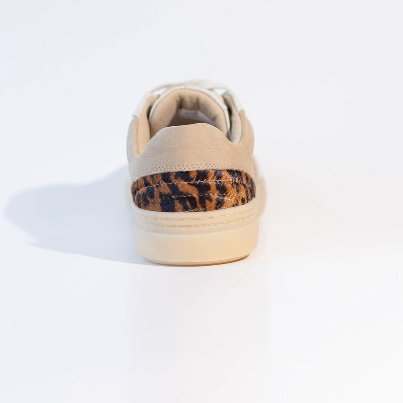 ZAPATILLA CUERO MUJER  LAVANDA BLANCA - 5
