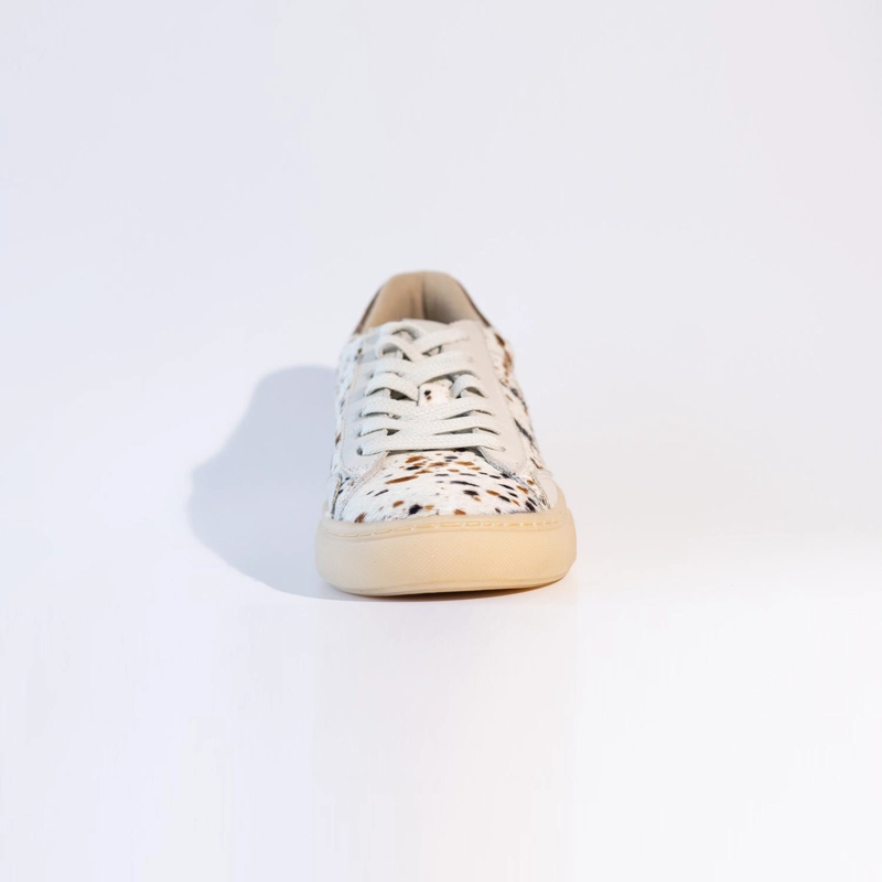 ZAPATILLA CUERO MUJER  ALVA BLANCO PRINT - 4