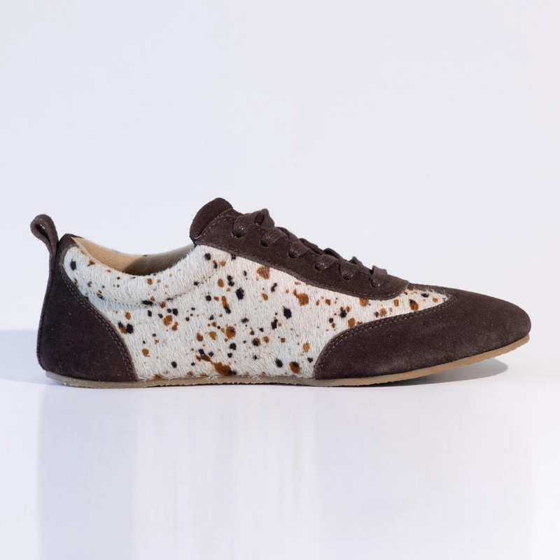 ZAPATILLA CUERO MUJER  ENELDO CAFE PRINT - 1