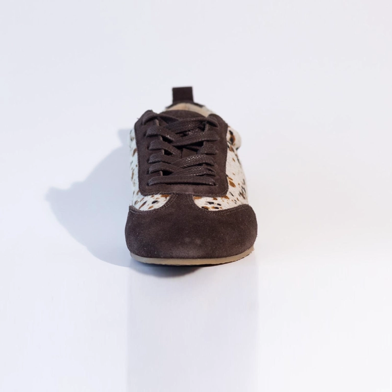 ZAPATILLA CUERO MUJER  ENELDO CAFE PRINT - 4