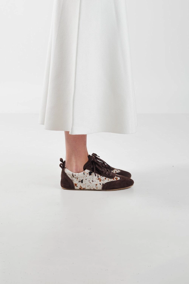 ZAPATILLA CUERO MUJER  ENELDO CAFE  PRINT - 8