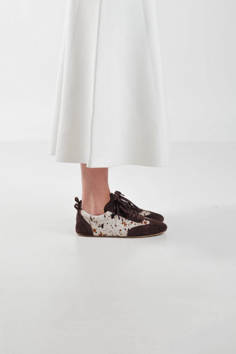 ZAPATILLA CUERO MUJER  ENELDO CAFE PRINT - 8