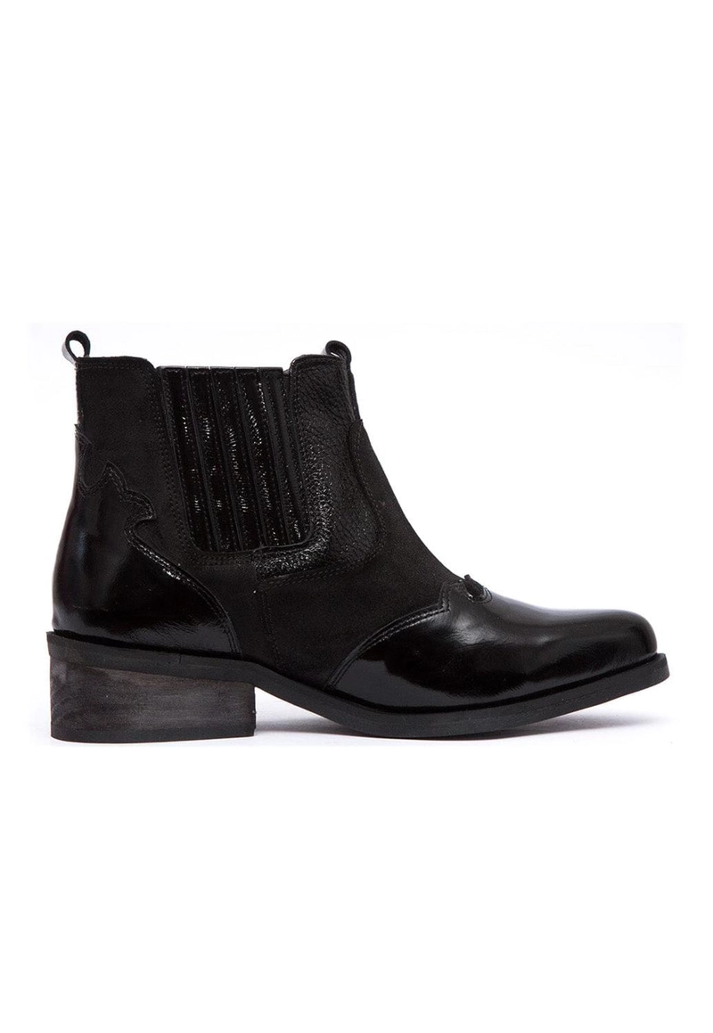 BOTIN CUERO MUJER  FRIDA NEGRO - 1