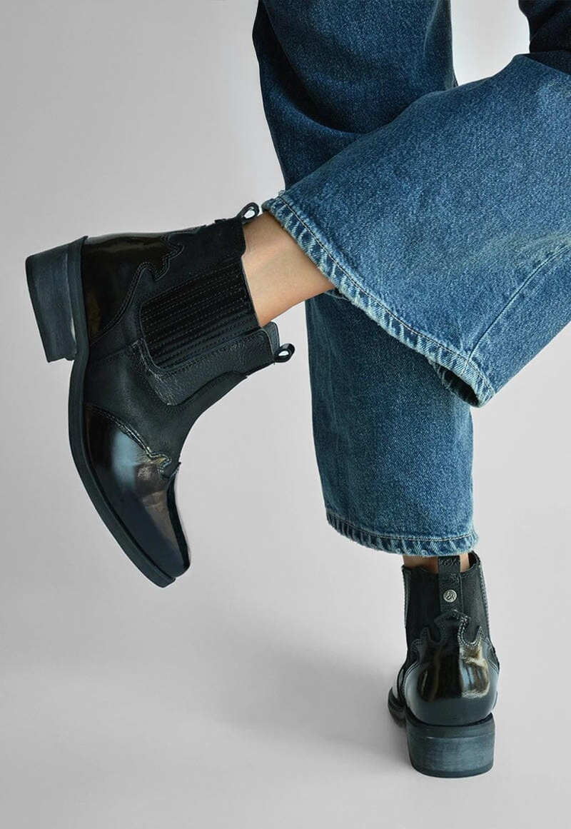 BOTIN CUERO MUJER  FRIDA NEGRO - 2
