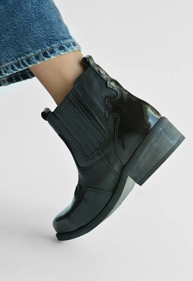BOTIN CUERO MUJER  FRIDA NEGRO - 6