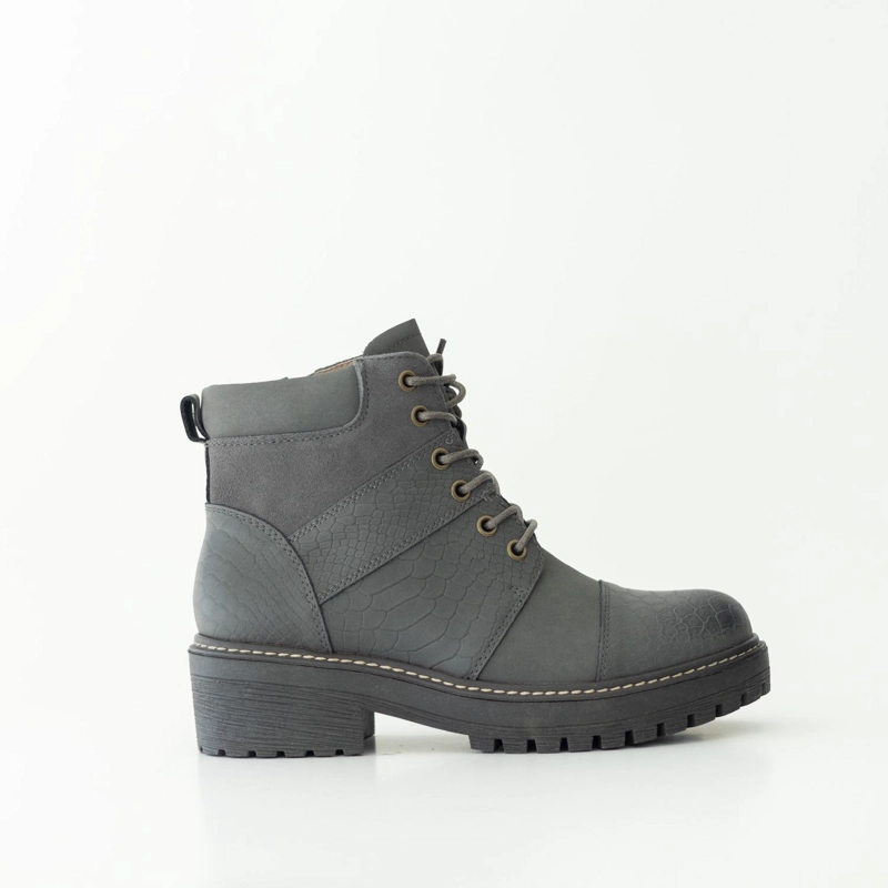 BOTIN CUERO MUJER  EGOTELO GRIS - 1