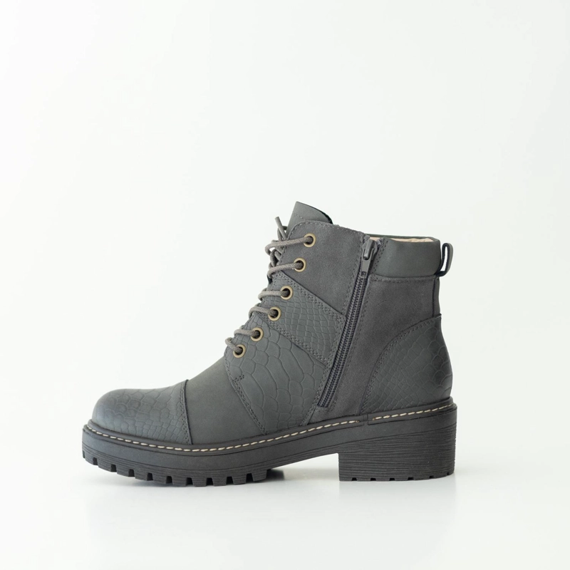 BOTIN CUERO MUJER  EGOTELO GRIS - 3