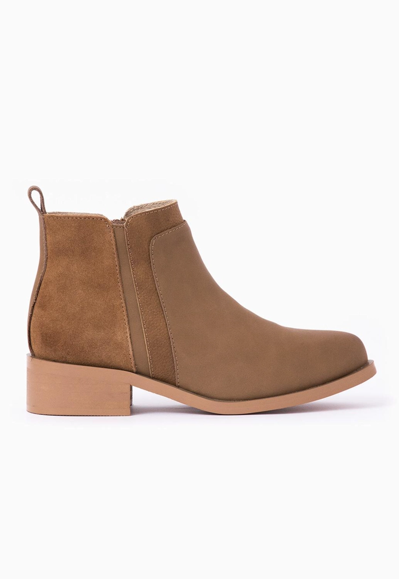 BOTIN CUERO MUJER  UROGALLO CAMEL - 1