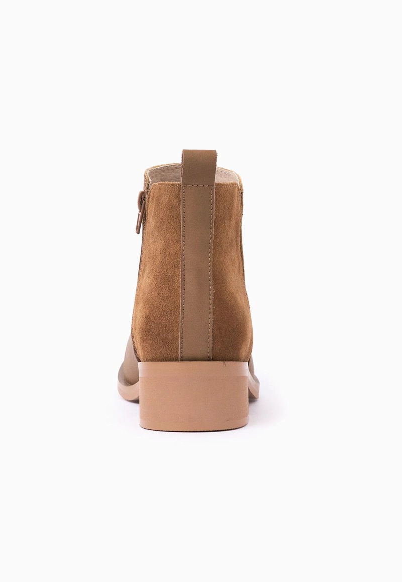 BOTIN CUERO MUJER  UROGALLO CAMEL - 5