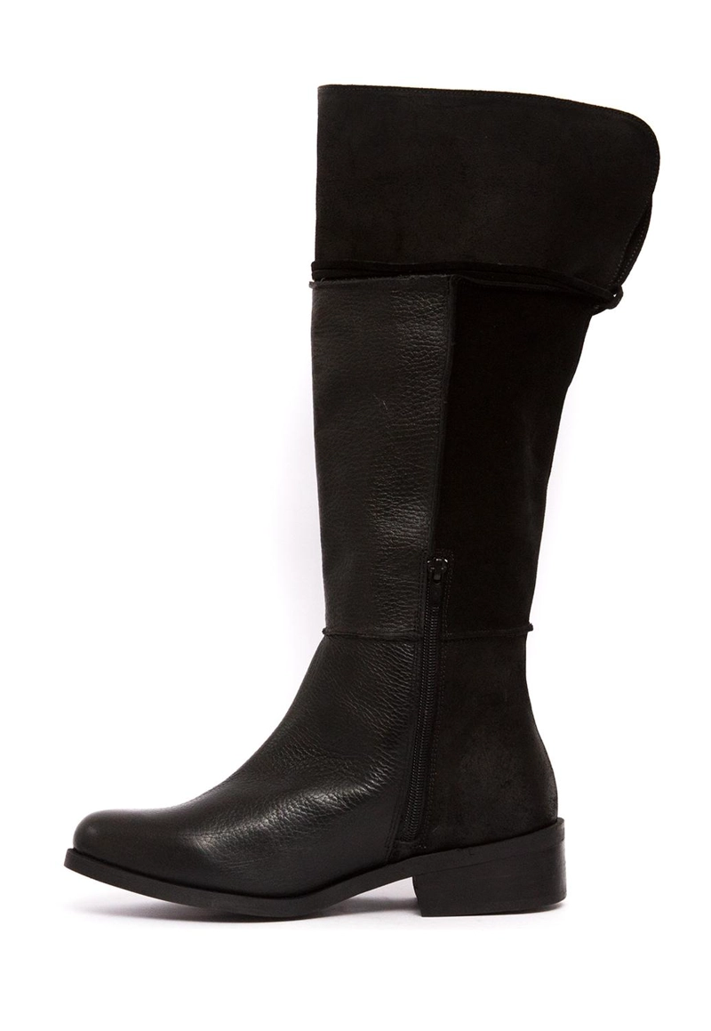 BOTA CUERO MUJER  JADE NEGRO - 4