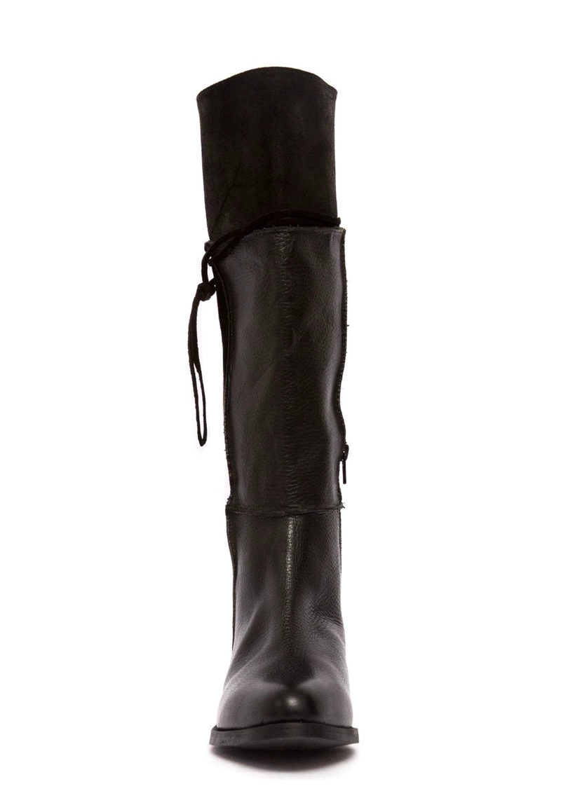 BOTA CUERO MUJER  JADE NEGRO - 5