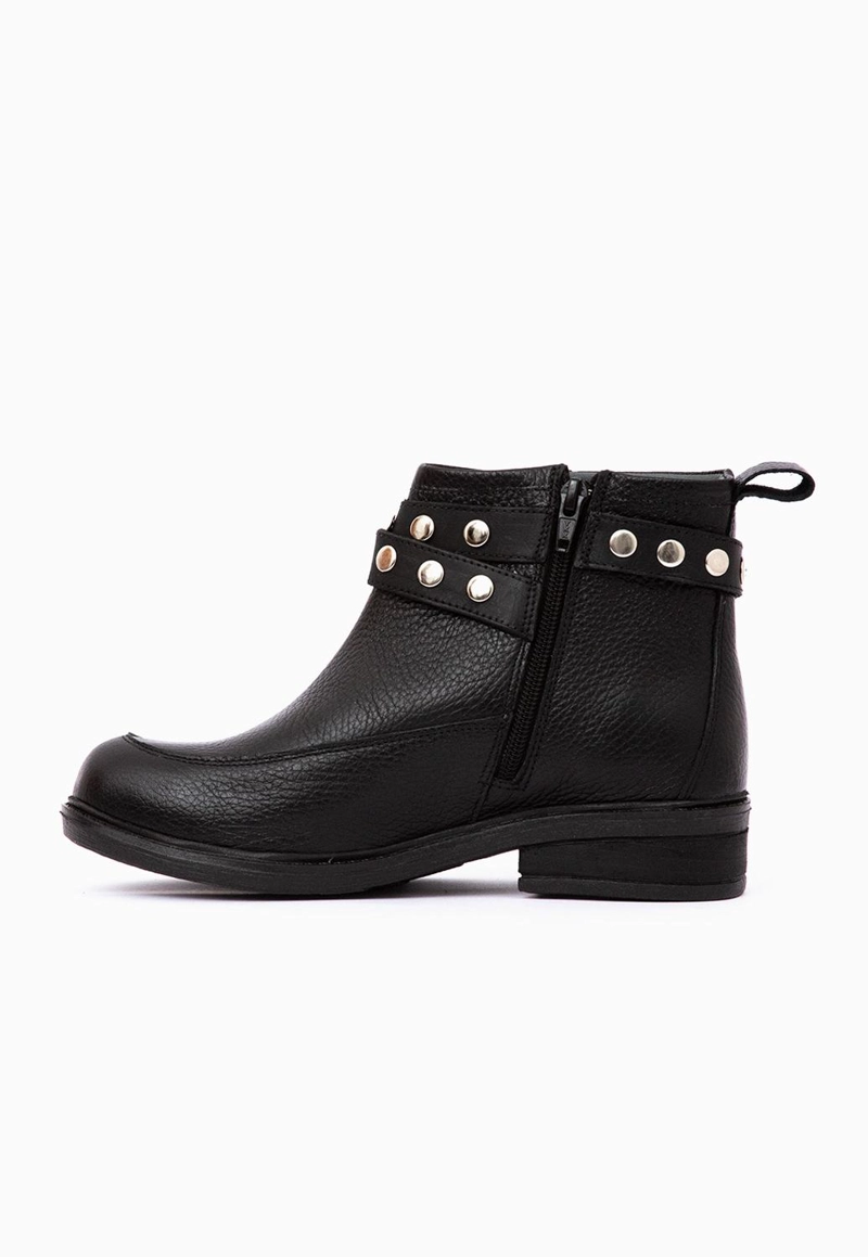 BOTIN CUERO MUJER  CUA NEGRO - 3