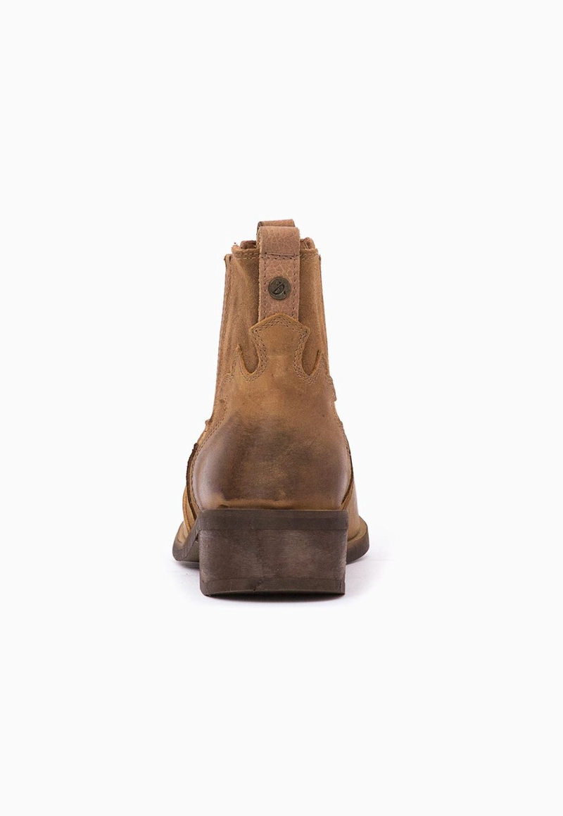 BOTIN CUERO MUJER  FRIDA CAMEL - 5