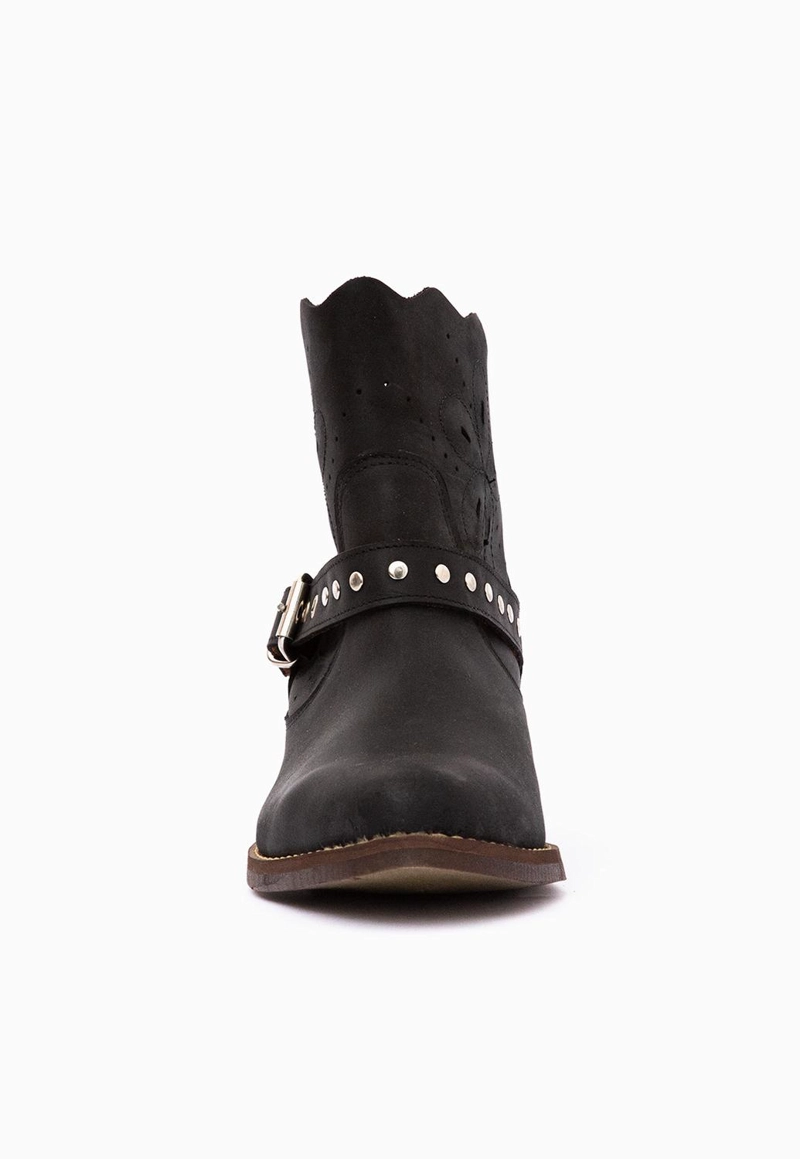 BOTIN CUERO MUJER MIRA NEGRO - 4