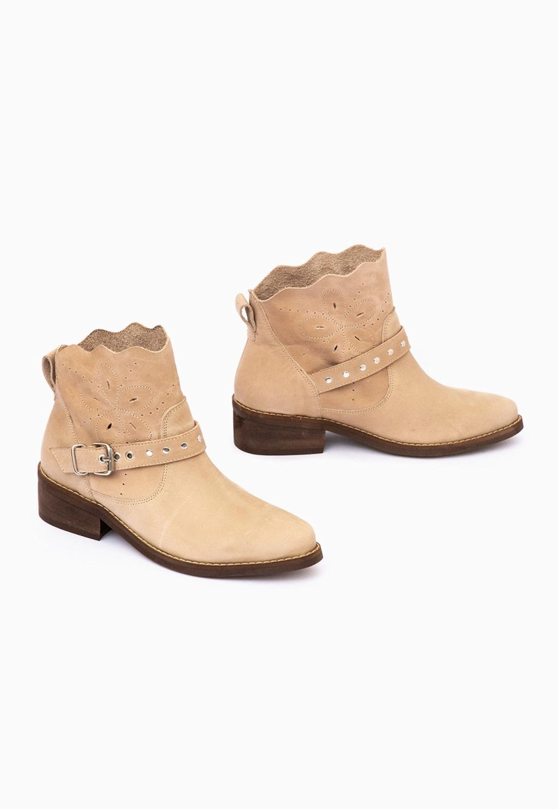 BOTIN CUERO MUJER MIRA TAUPE - 2