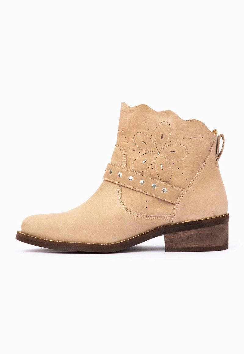 BOTIN CUERO MUJER MIRA TAUPE - 3