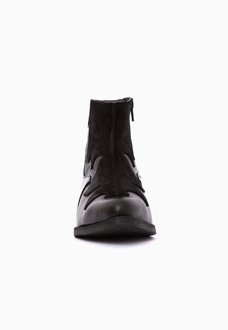 BOTIN CUERO MUJER  POLEO NEGRO - 4