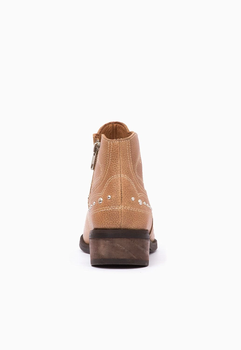 BOTIN CUERO MUJER  ZAPADOR CAMEL - 5