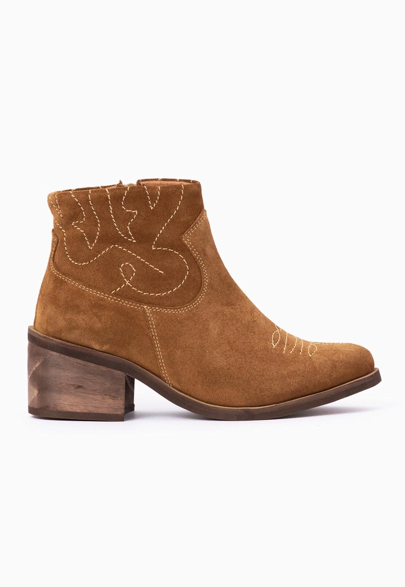 BOTIN CUERO MUJER  VERBENA CAMEL - 1