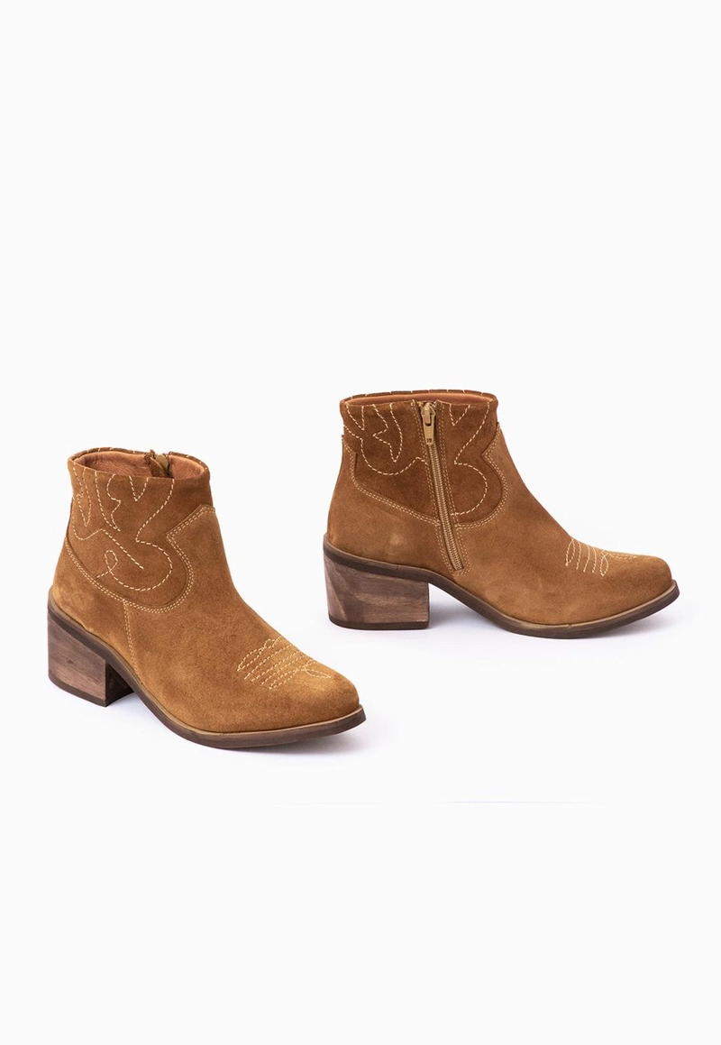 BOTIN CUERO MUJER  VERBENA CAMEL - 2