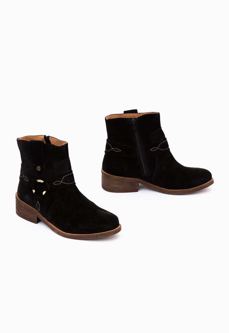 BOTIN CUERO MUJER  MELIA NEGRO - 2