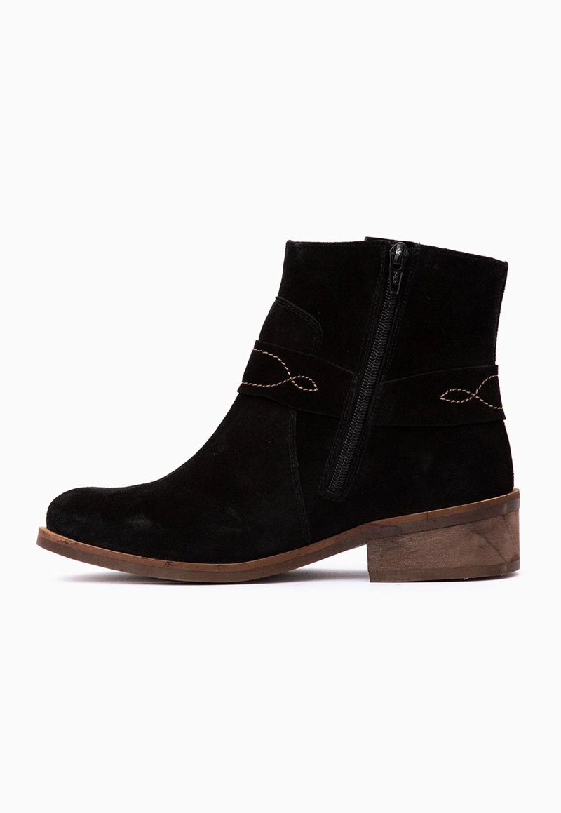 BOTIN CUERO MUJER  MELIA NEGRO - 3