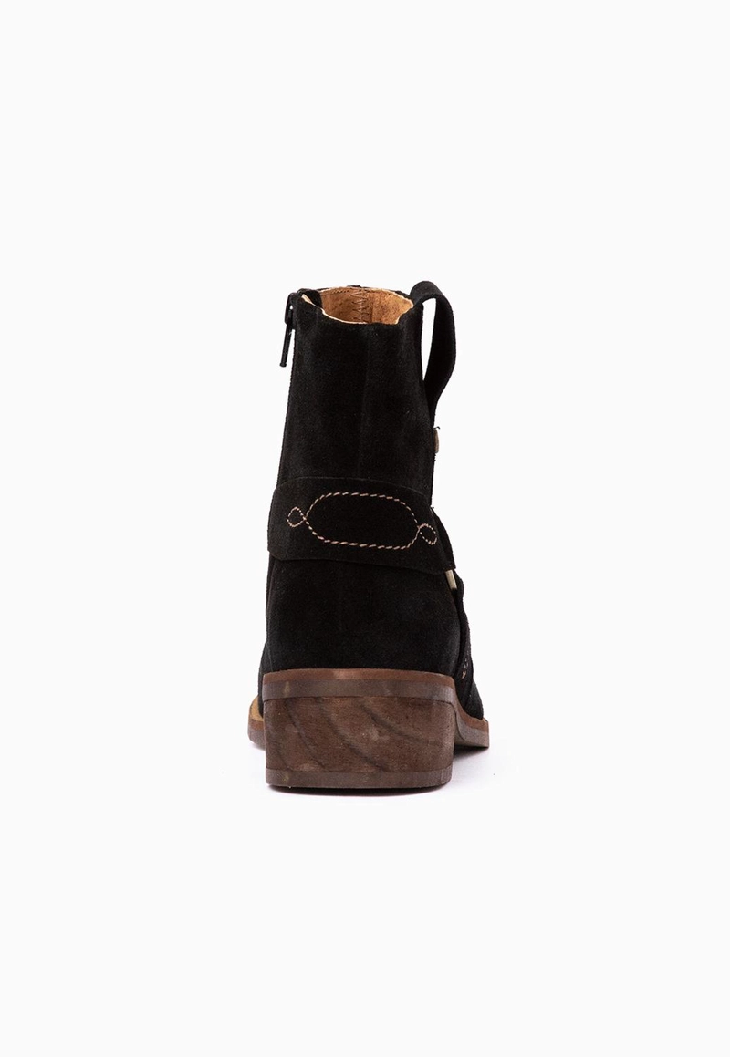 BOTIN CUERO MUJER  MELIA NEGRO - 5