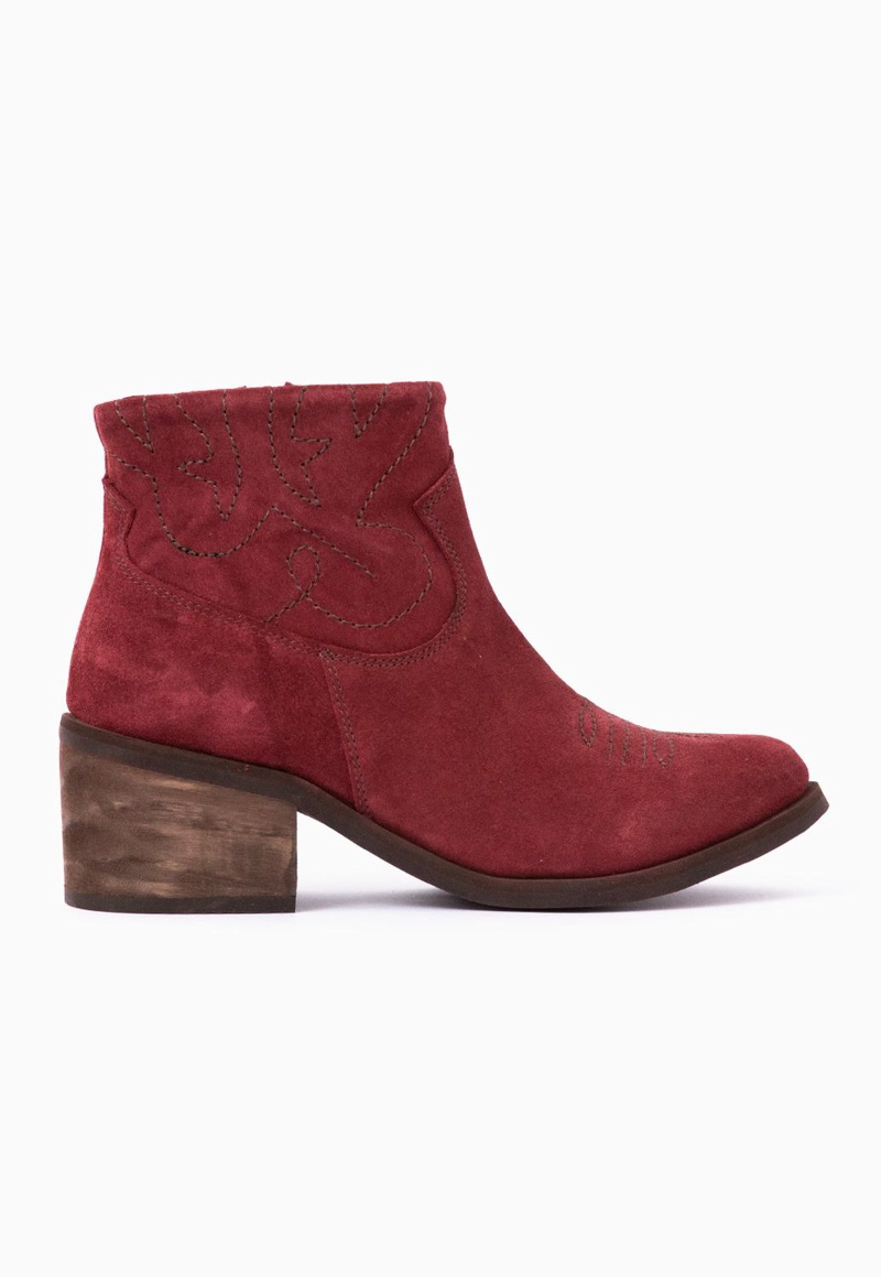 BOTIN CUERO MUJER  VERBENA BURDEO - 1