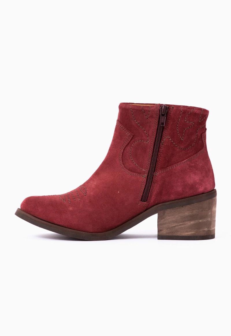 BOTIN CUERO MUJER  VERBENA BURDEO - 3